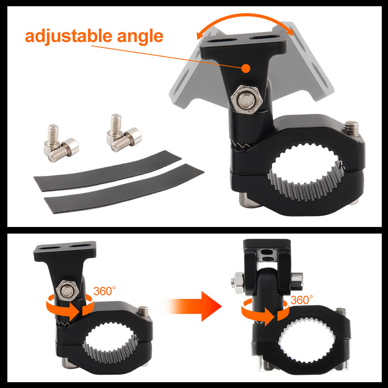 Univerzális motorkerékpár-fényszóró-tartó MotorCross ködlámpa-tartókeret alumínium motorkerékpár lökhárító reflektor-tartó