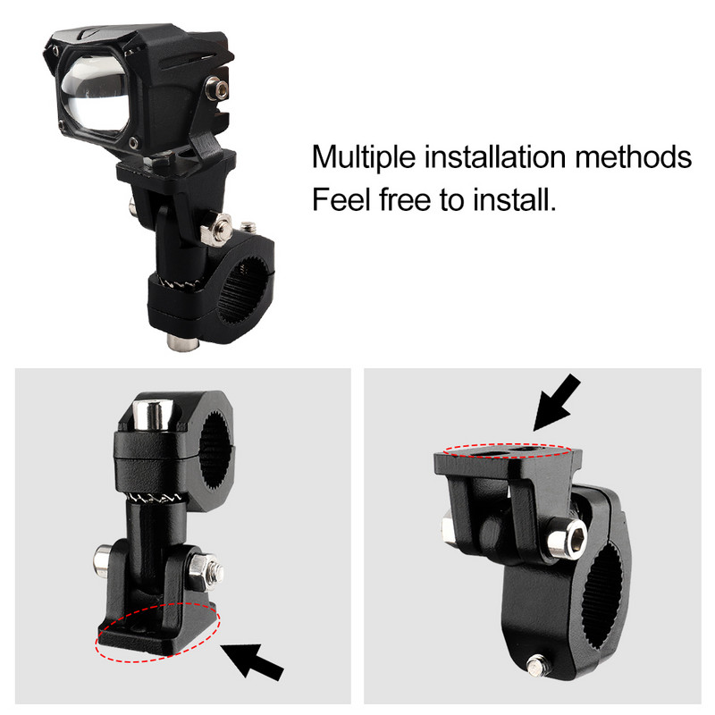 Univerzális motorkerékpár-fényszóró-tartó MotorCross ködlámpa-tartókeret alumínium motorkerékpár lökhárító reflektor-tartó