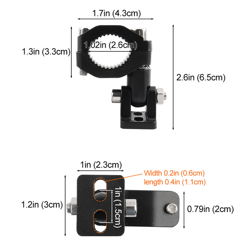 Univerzális motorkerékpár-fényszóró-tartó MotorCross ködlámpa-tartókeret alumínium motorkerékpár lökhárító reflektor-tartó