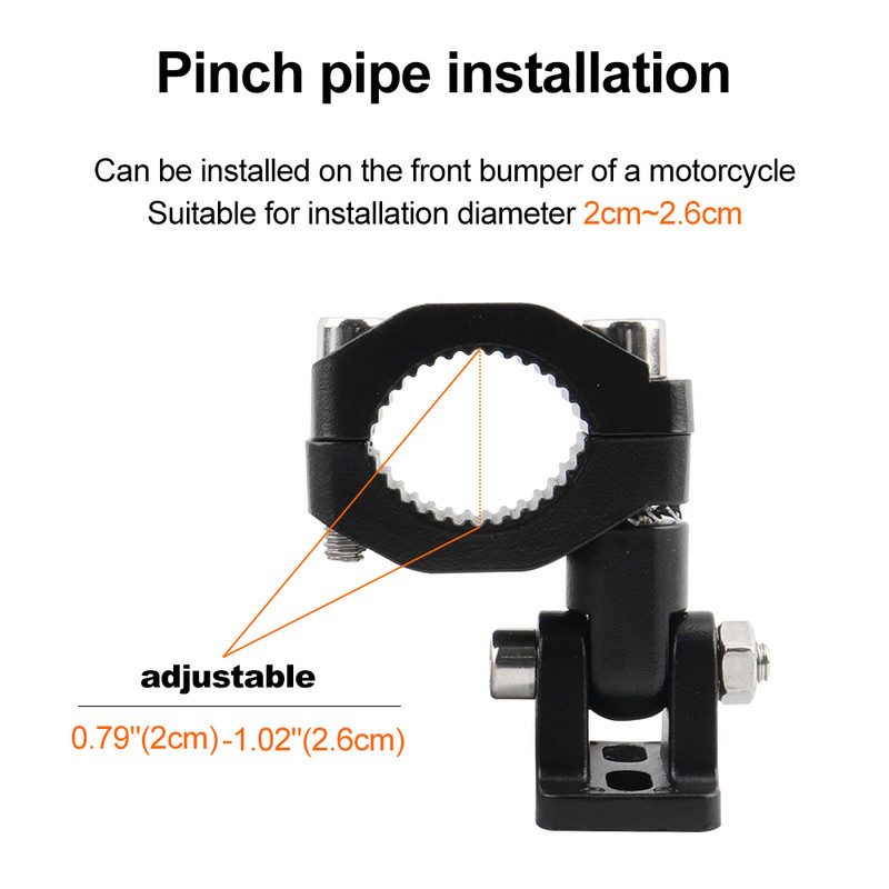 Univerzális motorkerékpár-fényszóró-tartó MotorCross ködlámpa-tartókeret alumínium motorkerékpár lökhárító reflektor-tartó