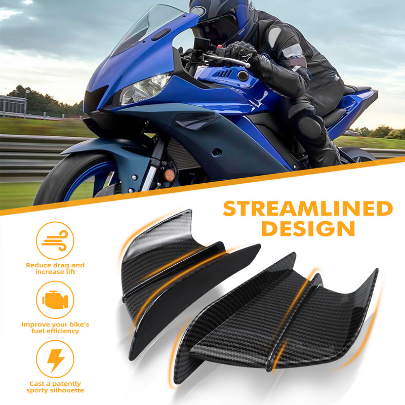 Kit de aripi de curse de carenaj pentru motociclete Spoiler universal pentru BMW R1200GS R1250GS LC S1000R RR KTM YAMAHA R1 R3 SUZUKI DUCATI