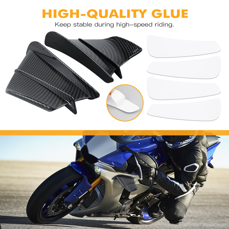 Kit de aripi de curse de carenaj pentru motociclete Spoiler universal pentru BMW R1200GS R1250GS LC S1000R RR KTM YAMAHA R1 R3 SUZUKI DUCATI