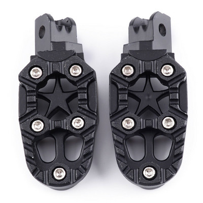 Univerzálne 2 ks 8 mm kovové opierky na nohy pre motocykle, opierky na nohy, pedál s pružinou, terénne moto doplnky na styling automobilov