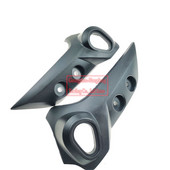 Skirta Yamaha FZ6-N FZ6N juodo priekinio žibinto kronšteino viršutinė pusė motociklo dalys plastikinės ir aliuminio 2004 2005 2006 2007 2008 2009 2010 m.