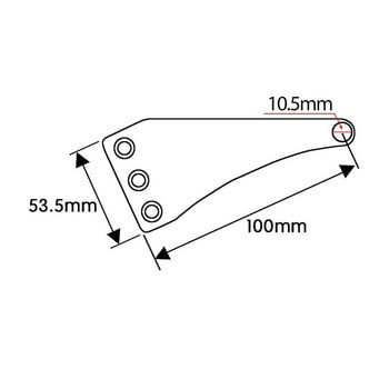 Στήριγμα βάσης προβολέων μοτοσικλέτας 41mm CNC από κράμα αλουμινίου μαύρο για σωλήνες πιρουνιού Suzuki Honda M10 Τρύπα μπουλονιού