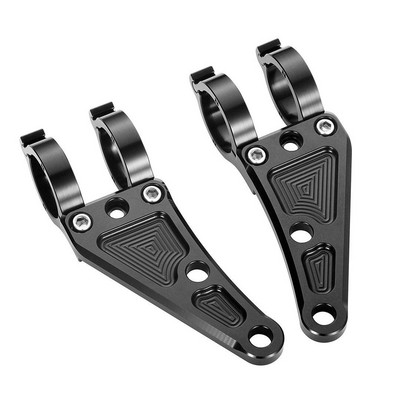 41MM držiak svetlometov na motocykel, CNC hliníková zliatina, čierna, pre vidlicové trubice Honda Yamaha Suzuki, otvor pre skrutku M10