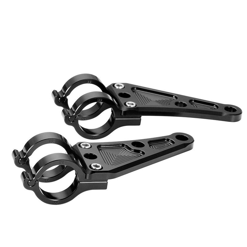 41MM držiak svetlometov na motocykel, CNC hliníková zliatina, čierna, pre vidlicové trubice Honda Yamaha Suzuki, otvor pre skrutku M10