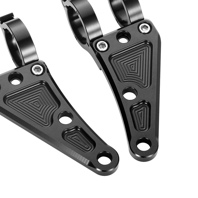 41MM držiak svetlometov na motocykel, CNC hliníková zliatina, čierna, pre vidlicové trubice Honda Yamaha Suzuki, otvor pre skrutku M10