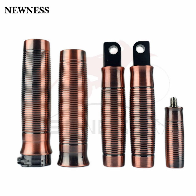 Motocykle Rukoväte na riadidlá, opierka na nohy, radiaca páka, mosadz, meď, pre Harley Sportster 883 Touring Dyna Softail Custom