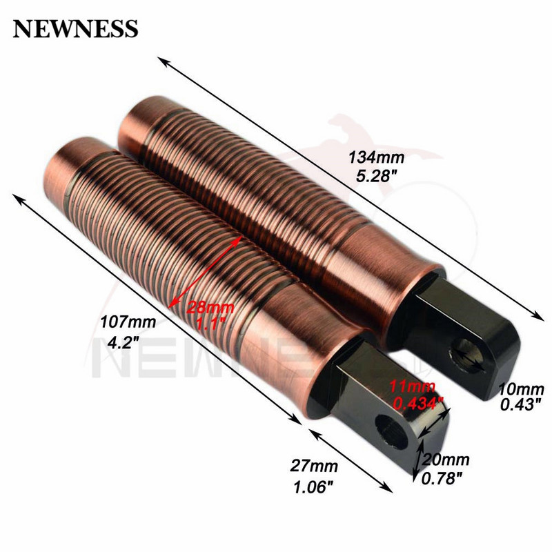 Motocykle Rukoväte na riadidlá, opierka na nohy, radiaca páka, mosadz, meď, pre Harley Sportster 883 Touring Dyna Softail Custom