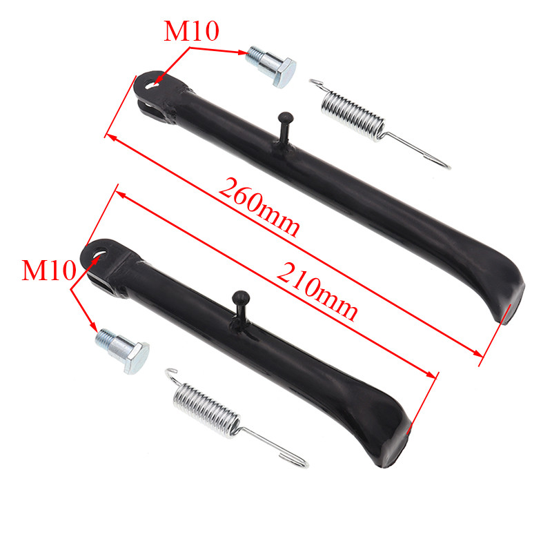 Motocykel 210mm 260mm Parkovací držiak Bočný držiak Podporné nohy Rám Stojan Stojan pre Kawasaki Apollo Dirt Pit Bike