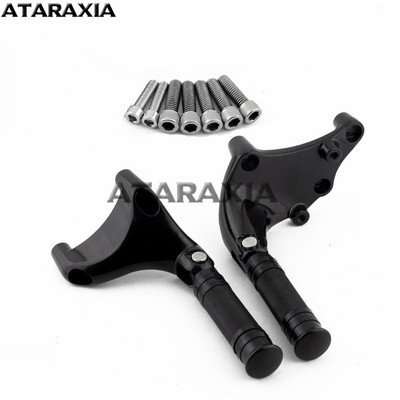 Nosač za noge stražnjeg suvozača na motociklu, crni oslonci za noge s pedalom za Harley Sportster Iron 883 1200 XL 48 72 SuperLow 2014-2019