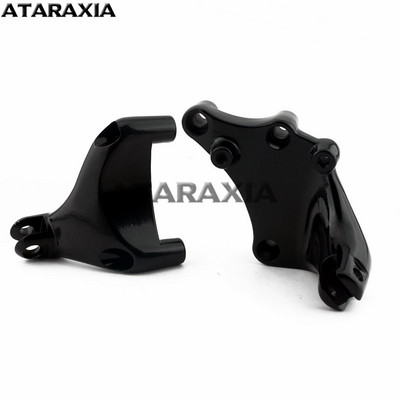 Nosač za noge stražnjeg suvozača na motociklu, crni oslonci za noge s pedalom za Harley Sportster Iron 883 1200 XL 48 72 SuperLow 2014-2019