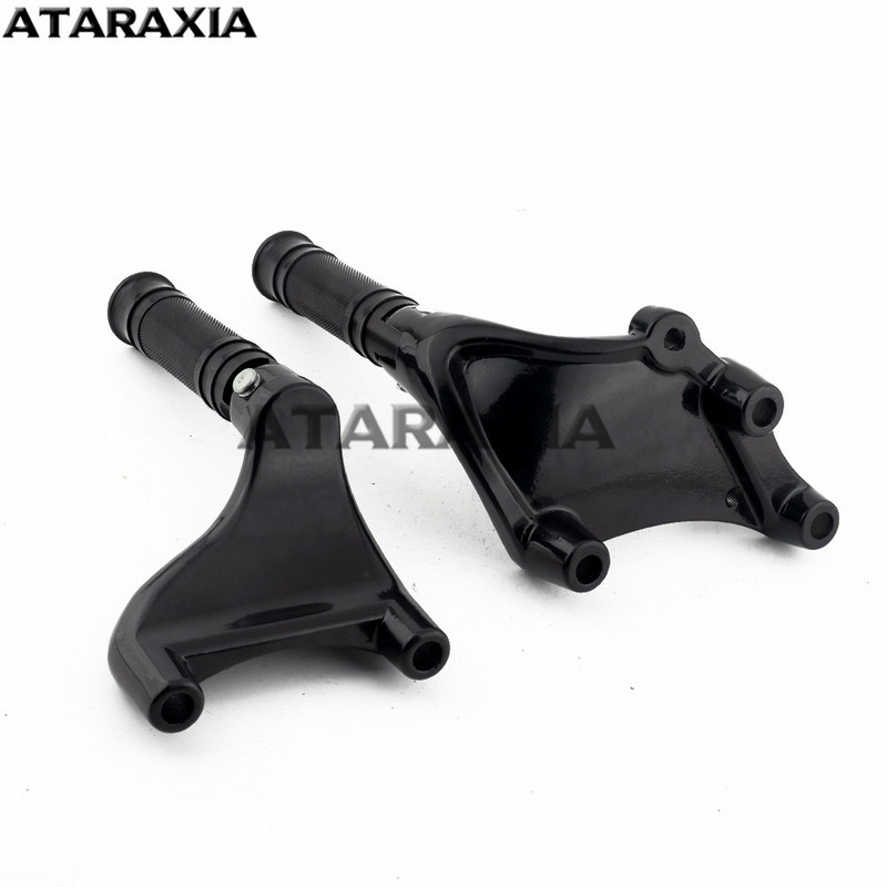 Nosač za noge stražnjeg suvozača na motociklu, crni oslonci za noge s pedalom za Harley Sportster Iron 883 1200 XL 48 72 SuperLow 2014-2019