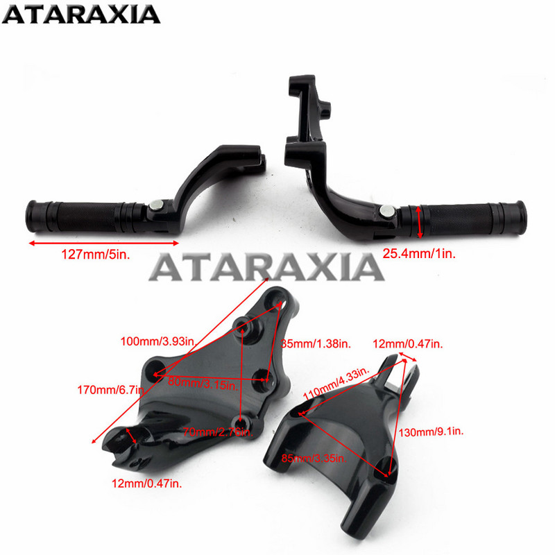 Nosač za noge stražnjeg suvozača na motociklu, crni oslonci za noge s pedalom za Harley Sportster Iron 883 1200 XL 48 72 SuperLow 2014-2019