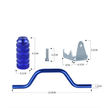 1 комплект универсален мотоциклет Колчета за крака от алуминиева сплав Педали Поставки за крака за мръсен велосипед ATV UTV мотопед скутер Honda Yamaha Kawasaki