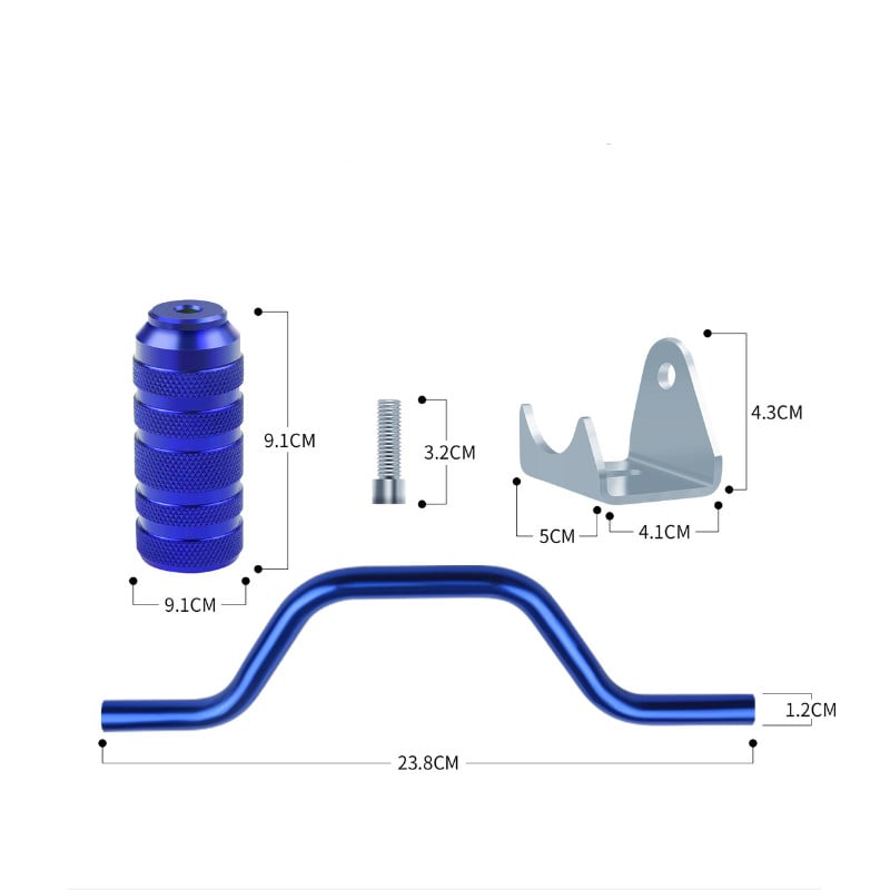 1 sada univerzálnych motocyklových hliníkových stúpačiek a pedálov pre motocykel, štvorkolky, mopedy, skútre, Honda, Yamaha, Kawasaki