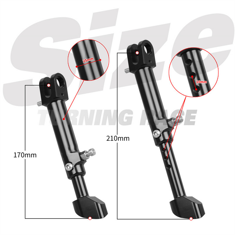 Kawasaki Z900RS Cafe 2018-2022 Állítható állványhoz Kickstand Black Road Style 2019 2020 2021 Tartozékok ZR900