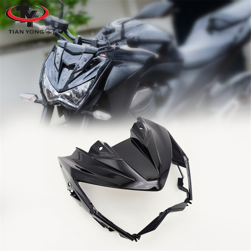 Felső orrvédő fényszórótartó burkolat Motorkerékpár befecskendező burkolat Kawasaki Z800 2013 2014 - 2016 Z 800 első fejburkolathoz