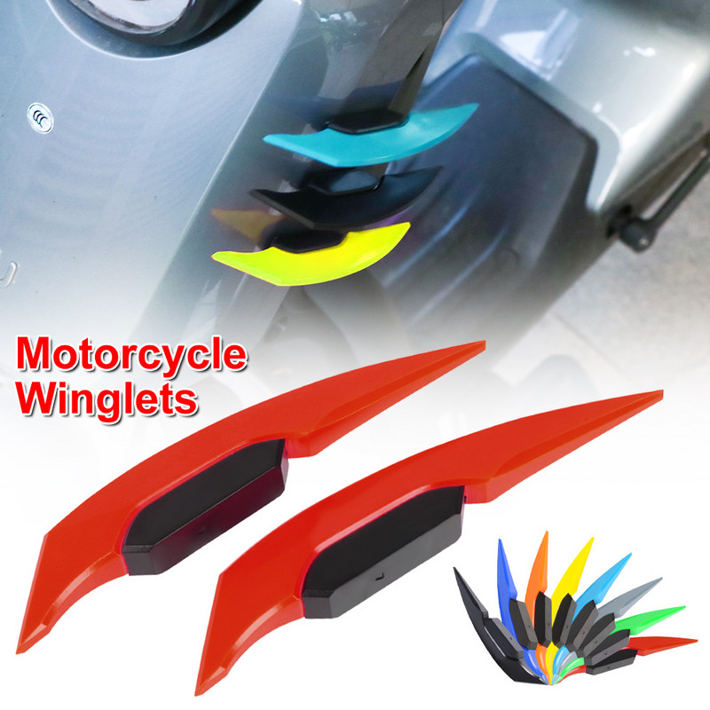 1 pereche de aripi universale pentru motociclete spoiler aerodinamic autocolant spoiler lateral aripă aripă dinamică pentru scuter de motocicletă