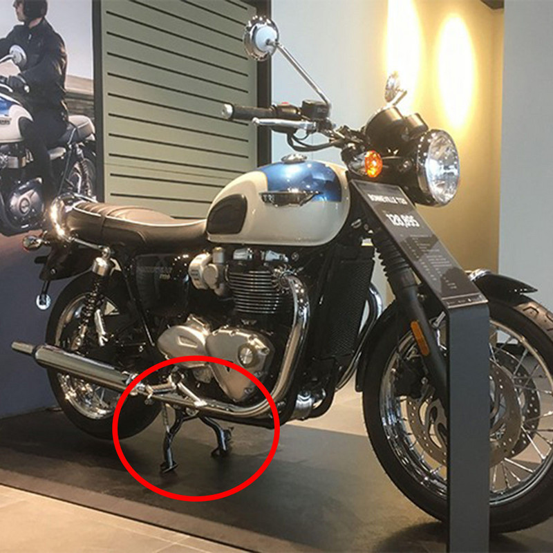 Pre motocykel Triumph BONNEVILLE T100 T120 Bobber, stredný držiak stojana, stredový stĺpik, centrálny držiak parkovacieho stojana