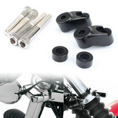 Súprava na premiestnenie smerových svetiel motocykla s chrómovými trubicami 39 mm / 49 mm, držiak predného smerového svetla pre Harley Dyna FXR Sportster