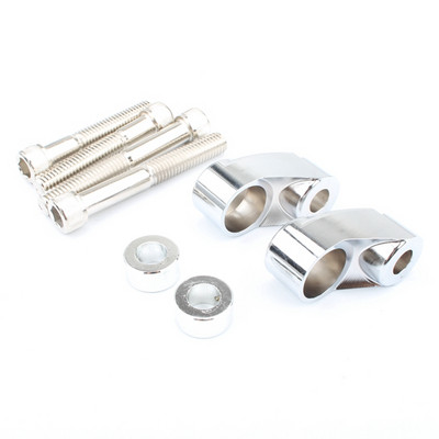 Súprava na premiestnenie smerových svetiel motocykla s chrómovými trubicami 39 mm / 49 mm, držiak predného smerového svetla pre Harley Dyna FXR Sportster