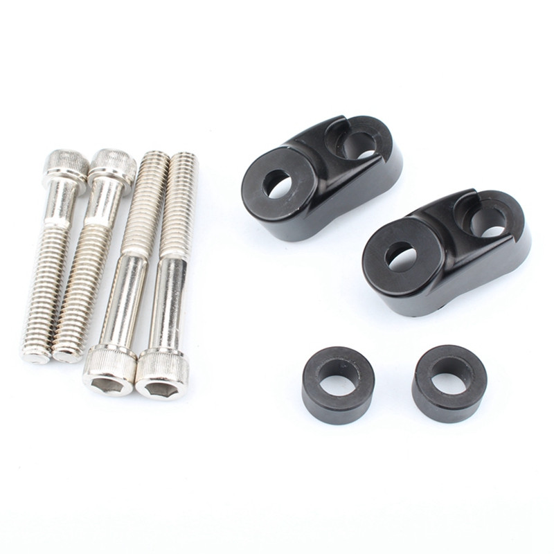 Súprava na premiestnenie smerových svetiel motocykla s chrómovými trubicami 39 mm / 49 mm, držiak predného smerového svetla pre Harley Dyna FXR Sportster