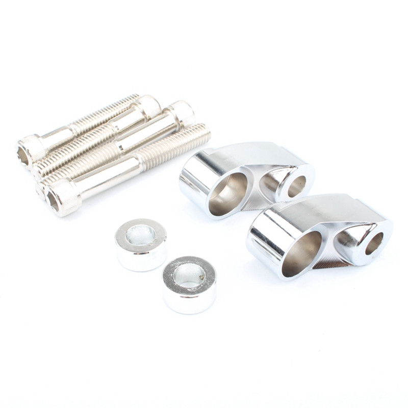 Súprava na premiestnenie smerových svetiel motocykla s chrómovými trubicami 39 mm / 49 mm, držiak predného smerového svetla pre Harley Dyna FXR Sportster