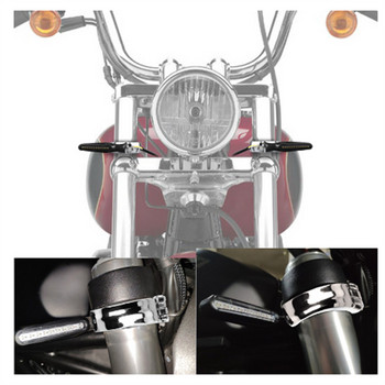 2 бр. 37-50 мм/48 мм-60 мм скоба за броня на вилица за мотоциклет Скоба за монтиране на светлини за мигачи Мото аксесоари