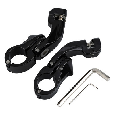 1 1/4" 32mm krátky uhlový nastaviteľný držiak na diaľničný kolík pre Harley Davidson