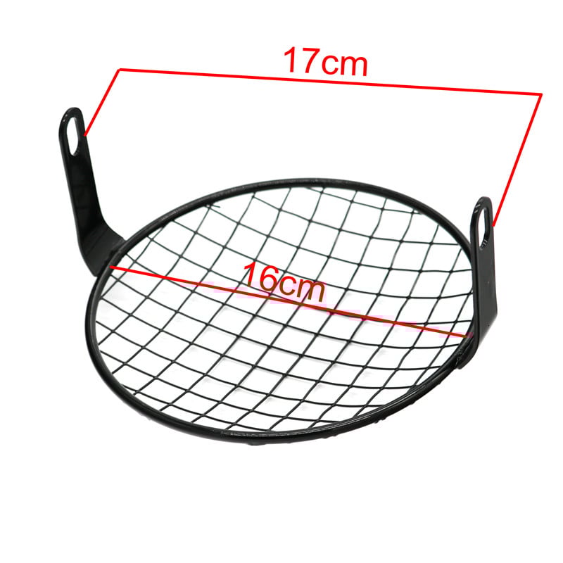 MoFlyeer univerzális retro rács acél pajzs motorkerékpár fényszóró hálós rács lámpaernyő motorkerékpár fényszóró fedél fedél