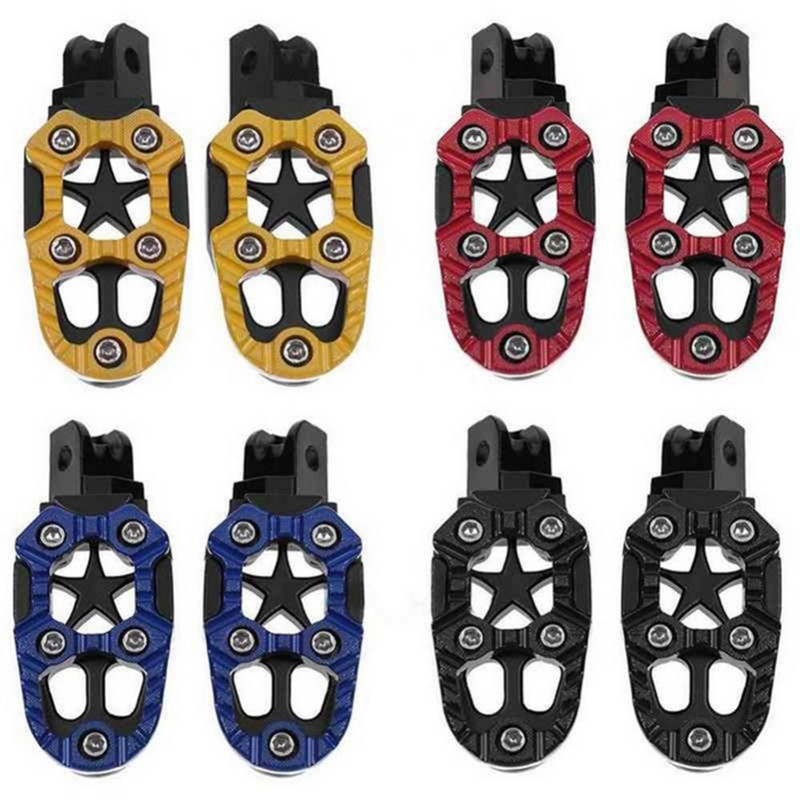 40% dropshipping!! 2 db/szett Univerzális 8 mm-es fém motorkerékpár terepjáró lábtartók pedálok lábtartók