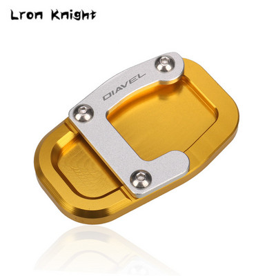 Ducati Diavel 1260 1260S Diavel1260 2019-2023 2022 2021 CNC támasztó láb oldalsó állvány hosszabbító betét tartólemezhez, LOGO