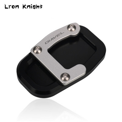 Ducati Diavel 1260 1260S Diavel1260 2019-2023 2022 2021 CNC támasztó láb oldalsó állvány hosszabbító betét tartólemezhez, LOGO