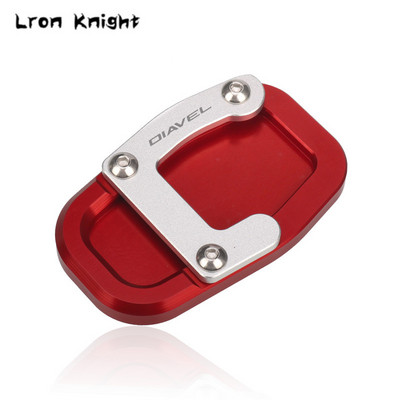 Ducati Diavel 1260 1260S Diavel1260 2019-2023 2022 2021 CNC támasztó láb oldalsó állvány hosszabbító betét tartólemezhez, LOGO