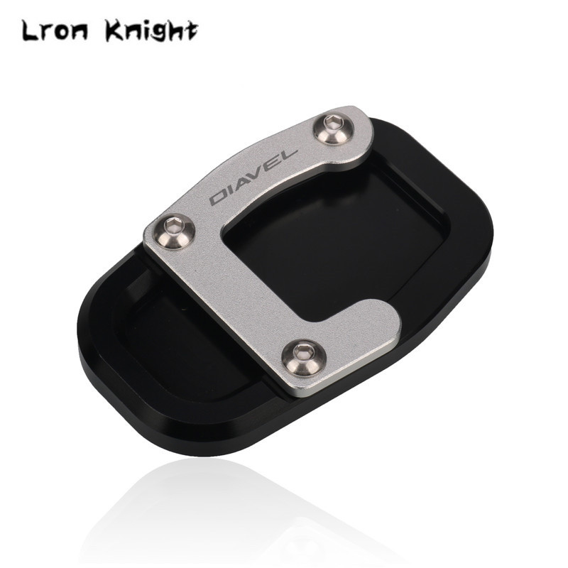 Ducati Diavel 1260 1260S Diavel1260 2019-2023 2022 2021 CNC támasztó láb oldalsó állvány hosszabbító betét tartólemezhez, LOGO