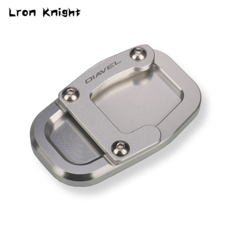 Ducati Diavel 1260 1260S Diavel1260 2019-2023 2022 2021 CNC támasztó láb oldalsó állvány hosszabbító betét tartólemezhez, LOGO