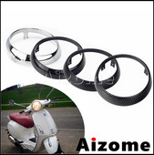 Motorkerékpár fényszóró gyűrűs burkolatú robogó első lámpák védőkeret védője Primavera 125cc 150cc 2takt 4T 2V 4T 4V számára