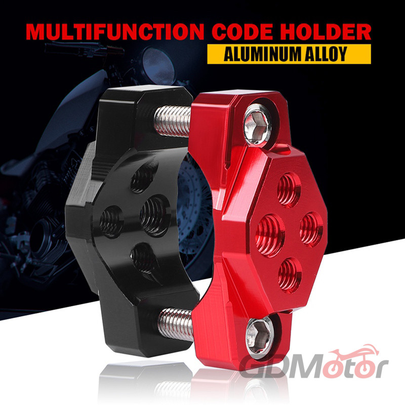 Motorkerékpár stent 17-32 mm-es konzol lökhárító bilincs Kiegészítő spotlámpa kapocs fény dekoráció módosítási kiegészítők