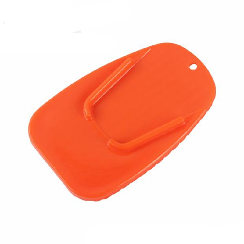 Motociklo stovo pagalvėlės atrama Plastikinė motociklo pėdos atramos plokštė, neslystanti plokštės stovėjimo trinkelė, raudona, mėlyna, juoda, oranžinė