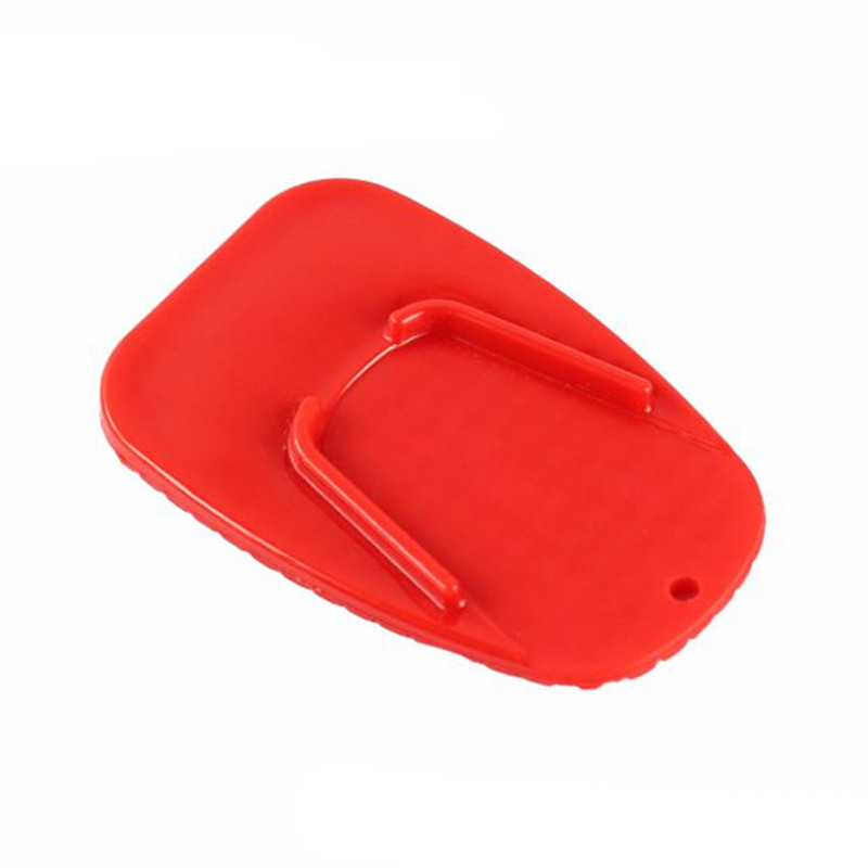 Motociklo stovo pagalvėlės atrama Plastikinė motociklo pėdos atramos plokštė, neslystanti plokštės stovėjimo trinkelė, raudona, mėlyna, juoda, oranžinė