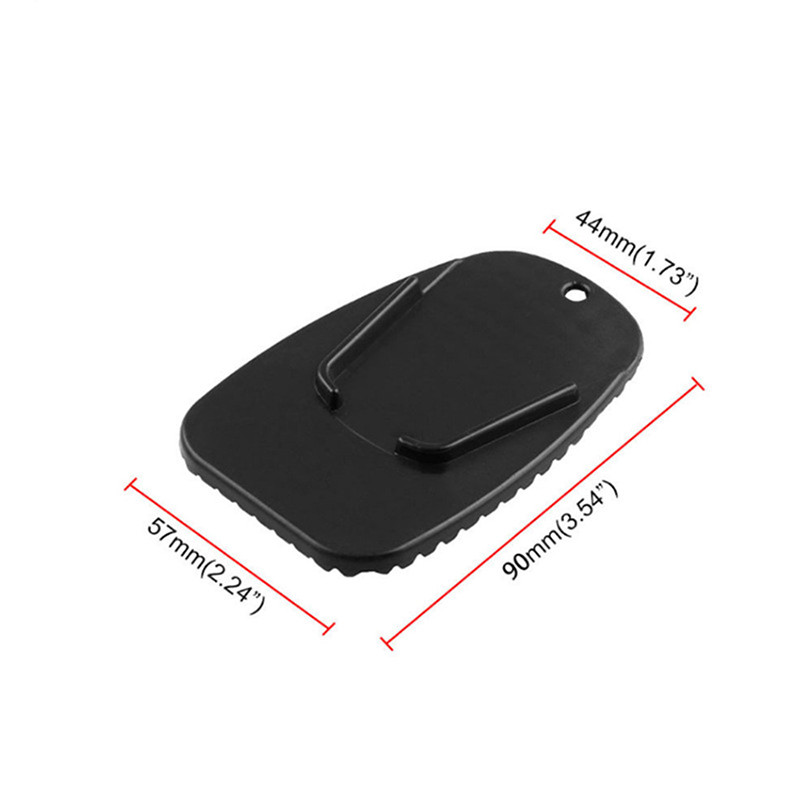 Motociklo stovo pagalvėlės atrama Plastikinė motociklo pėdos atramos plokštė, neslystanti plokštės stovėjimo trinkelė, raudona, mėlyna, juoda, oranžinė