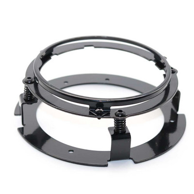 1 ks čierna/chrómová 5 3/4" 5,75 palcová súprava držiakov svetlometov pre motocykel, držiaky s krúžkom pre 5,75 palcové LED svetlomety