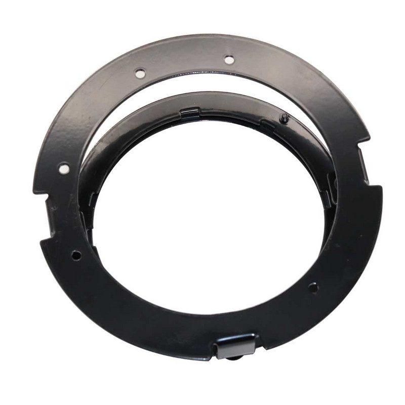 1 ks čierna/chrómová 5 3/4" 5,75 palcová súprava držiakov svetlometov pre motocykel, držiaky s krúžkom pre 5,75 palcové LED svetlomety