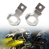 1 pár motocyklových LED pomocných hmlových svetiel, držiak 25 mm na nárazník, držiak reflektora pre BMW, HONDA, Yamaha, Suzuki