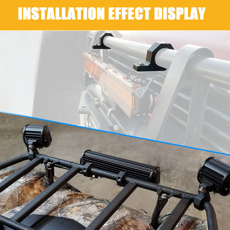 Univerzális motorkerékpár LED tartóelemek 32 mm-es szivacsbilincs Led lámpatartó rögzítőkészlet MOT spotlámpa tartó tartozékokhoz