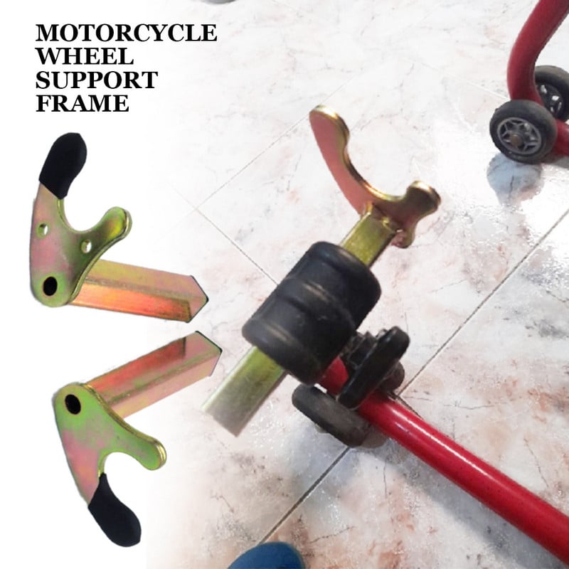 2 ks stojanov na motocykle, podpera kolesa, stojan na rám, otočné rameno, zdvíhací hák, vidlica, príslušenstvo pre motocykle v štýle U