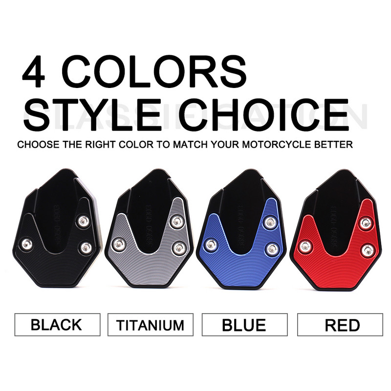 Vhodné pre motocykle HONDA FORZA 300 250 NSS350 2018-2020, predĺženie bočného stojana, podperná doska z CNC hliníkovej zliatiny