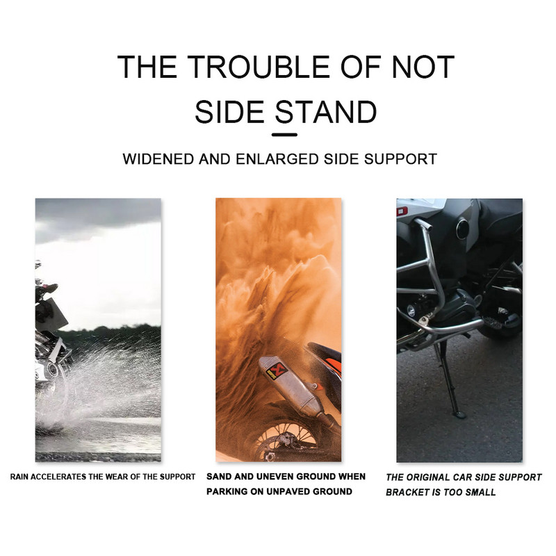 Vhodné pre motocykle HONDA FORZA 300 250 NSS350 2018-2020, predĺženie bočného stojana, podperná doska z CNC hliníkovej zliatiny